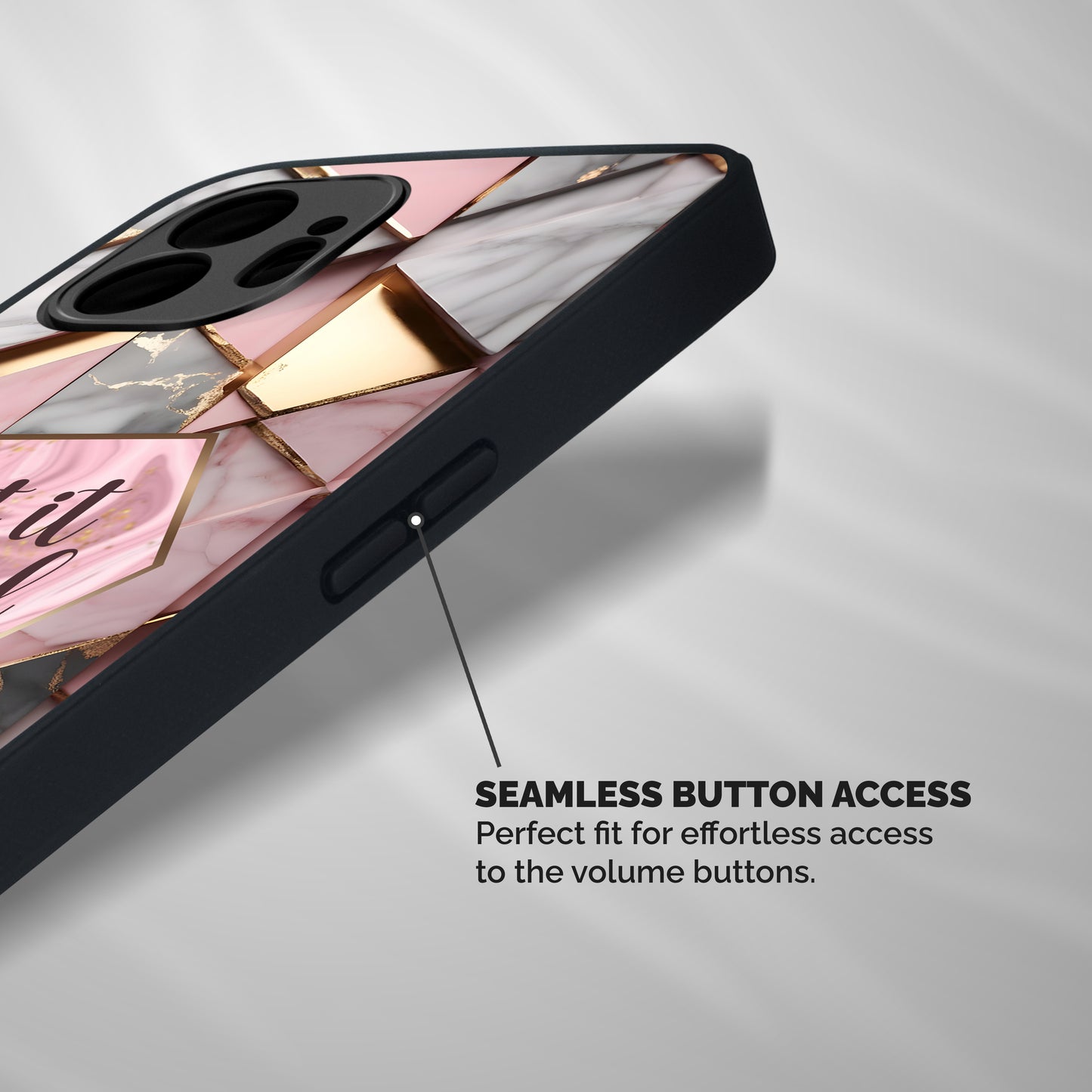 Diamond Girl Shockproof Hybrid Protection (Metal + TPU) Back Case Cover