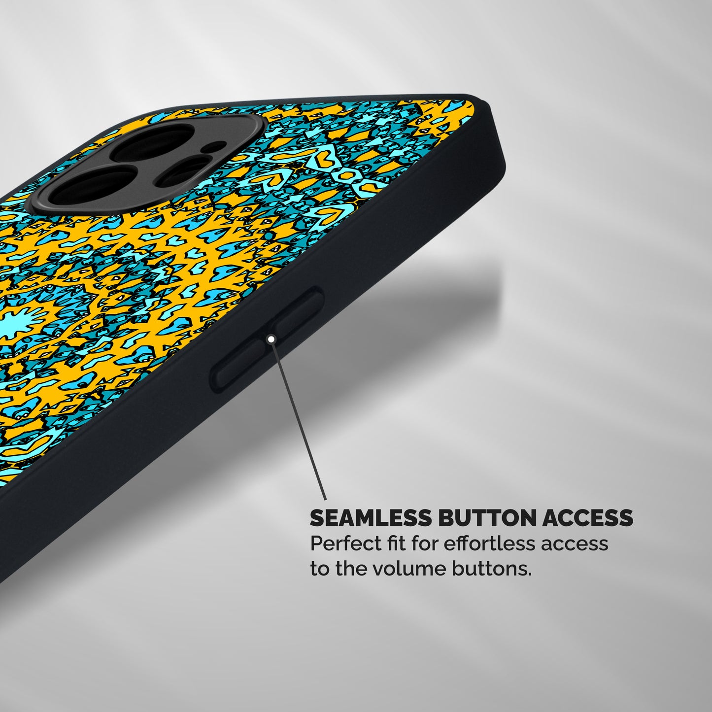 Digital Mandala Art Shockproof Hybrid Protection (Metal + TPU) Back Case Cover