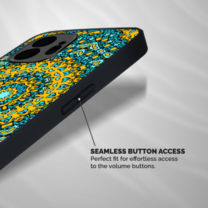 Digital Mandala Art Shockproof Hybrid Protection (Metal + TPU) Back Case Cover