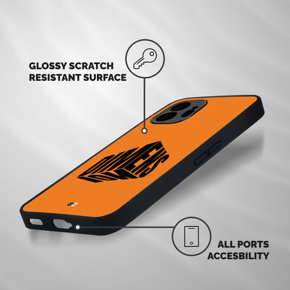Dimension Typography Shockproof Hybrid Protection (Metal + TPU) Back Case Cover