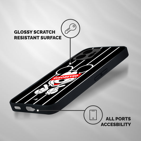 Disobeyed Micky Shockproof Hybrid Protection (Metal + TPU) Back Case Cover