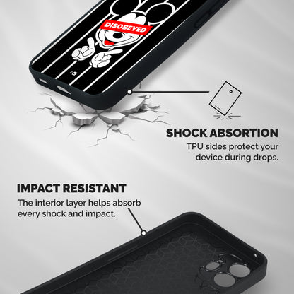 Disobeyed Micky Shockproof Hybrid Protection (Metal + TPU) Back Case Cover