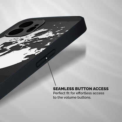 Disorted Design Black Shockproof Hybrid Protection (Metal + TPU) Back Case Cover