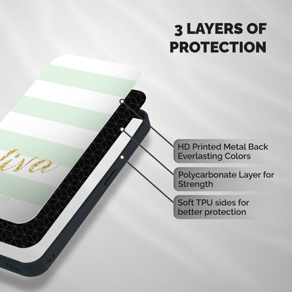 Diva Shockproof Hybrid Protection (Metal + TPU) Back Case Cover