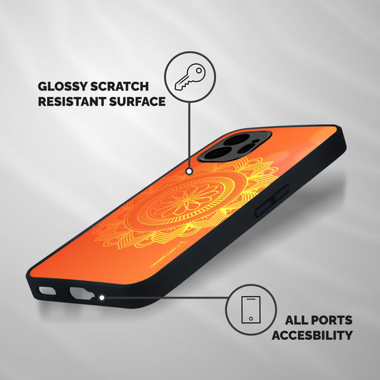 Diwali Rangoli Shockproof Hybrid Protection (Metal + TPU) Back Case Cover