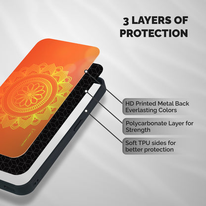 Diwali Rangoli Shockproof Hybrid Protection (Metal + TPU) Back Case Cover