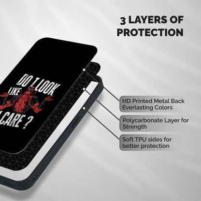 Do I Care Shockproof Hybrid Protection (Metal + TPU) Back Case Cover