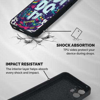 Do It Abstract Shockproof Hybrid Protection (Metal + TPU) Back Case Cover