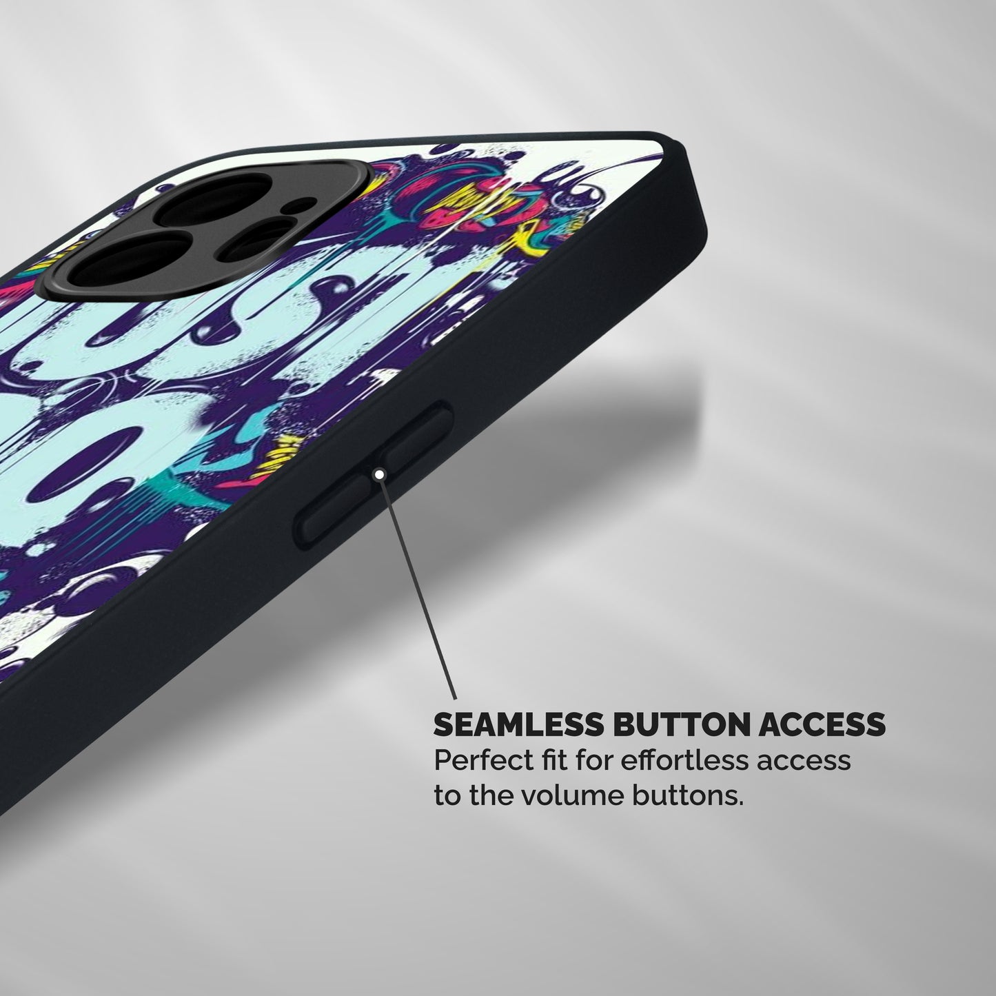Do It Abstract Shockproof Hybrid Protection (Metal + TPU) Back Case Cover