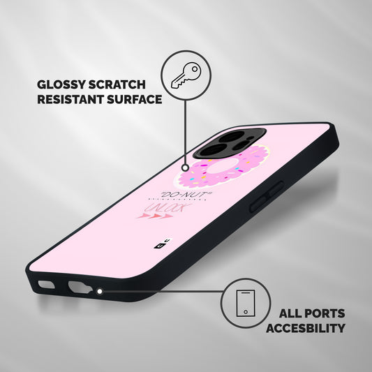 Do-Nut Unlock Shockproof Hybrid Protection (Metal + TPU) Back Case Cover
