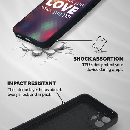 Do What You Love Shockproof Hybrid Protection (Metal + TPU) Back Case Cover