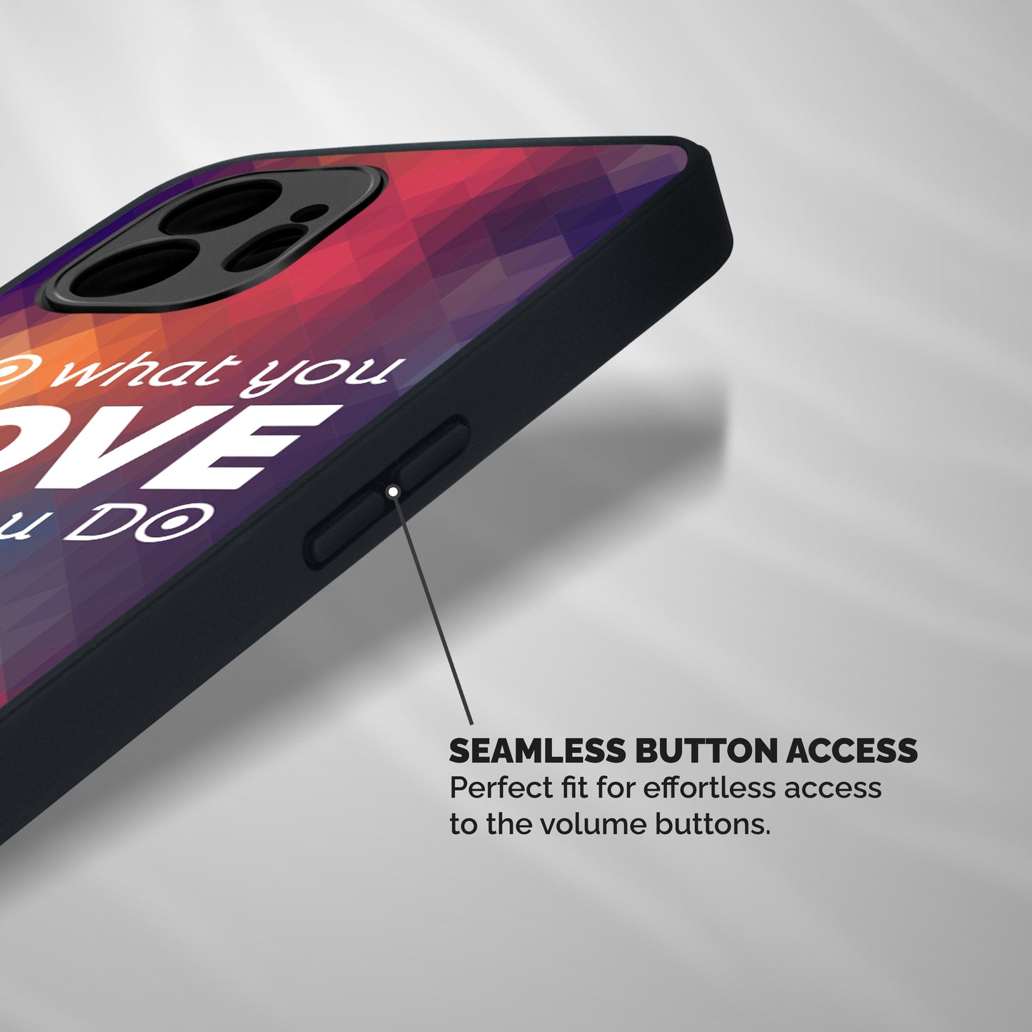 Do What You Love Shockproof Hybrid Protection (Metal + TPU) Back Case Cover