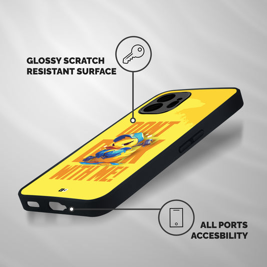 Dont Duck With Me Shockproof Hybrid Protection (Metal + TPU) Back Case Cover