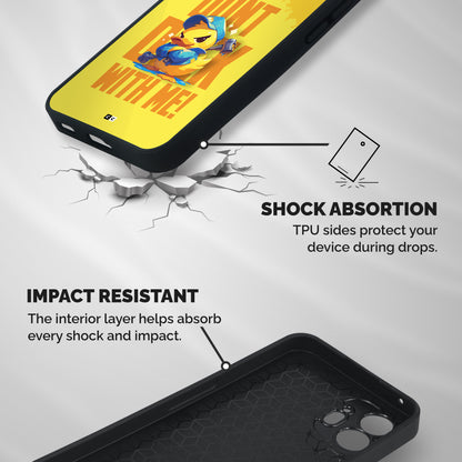 Dont Duck With Me Shockproof Hybrid Protection (Metal + TPU) Back Case Cover