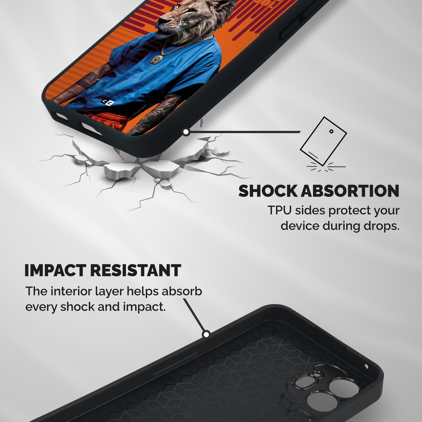 Dont Play Cool Shockproof Hybrid Protection (Metal + TPU) Back Case Cover
