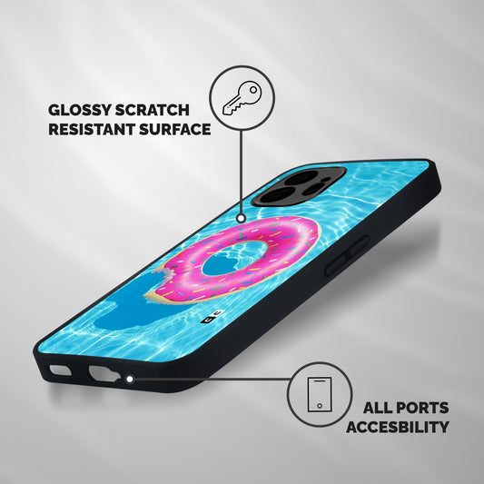 Donut Swim Shockproof Hybrid Protection (Metal + TPU) Back Case Cover