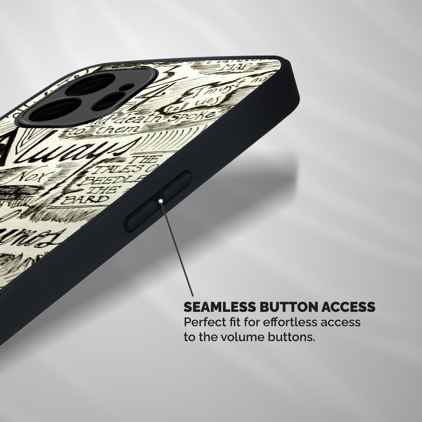 Doodle Art Shockproof Hybrid Protection (Metal + TPU) Back Case Cover