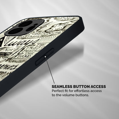 Doodle Art Shockproof Hybrid Protection (Metal + TPU) Back Case Cover