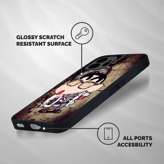 Dope Shinchan Shockproof Hybrid Protection (Metal + TPU) Back Case Cover