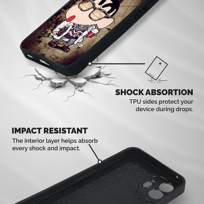 Dope Shinchan Shockproof Hybrid Protection (Metal + TPU) Back Case Cover