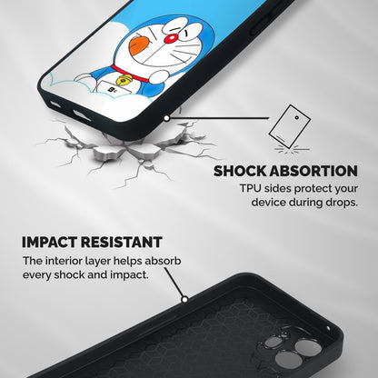 Doremon On Clouds Shockproof Hybrid Protection (Metal + TPU) Back Case Cover