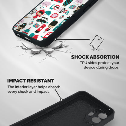 Double Decker Shockproof Hybrid Protection (Metal + TPU) Back Case Cover