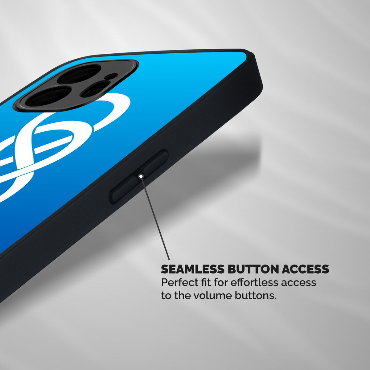 Double Infinity Blue Shockproof Hybrid Protection (Metal + TPU) Back Case Cover
