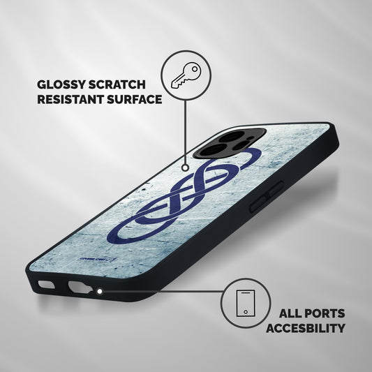 Double Infinity Rough Shockproof Hybrid Protection (Metal + TPU) Back Case Cover