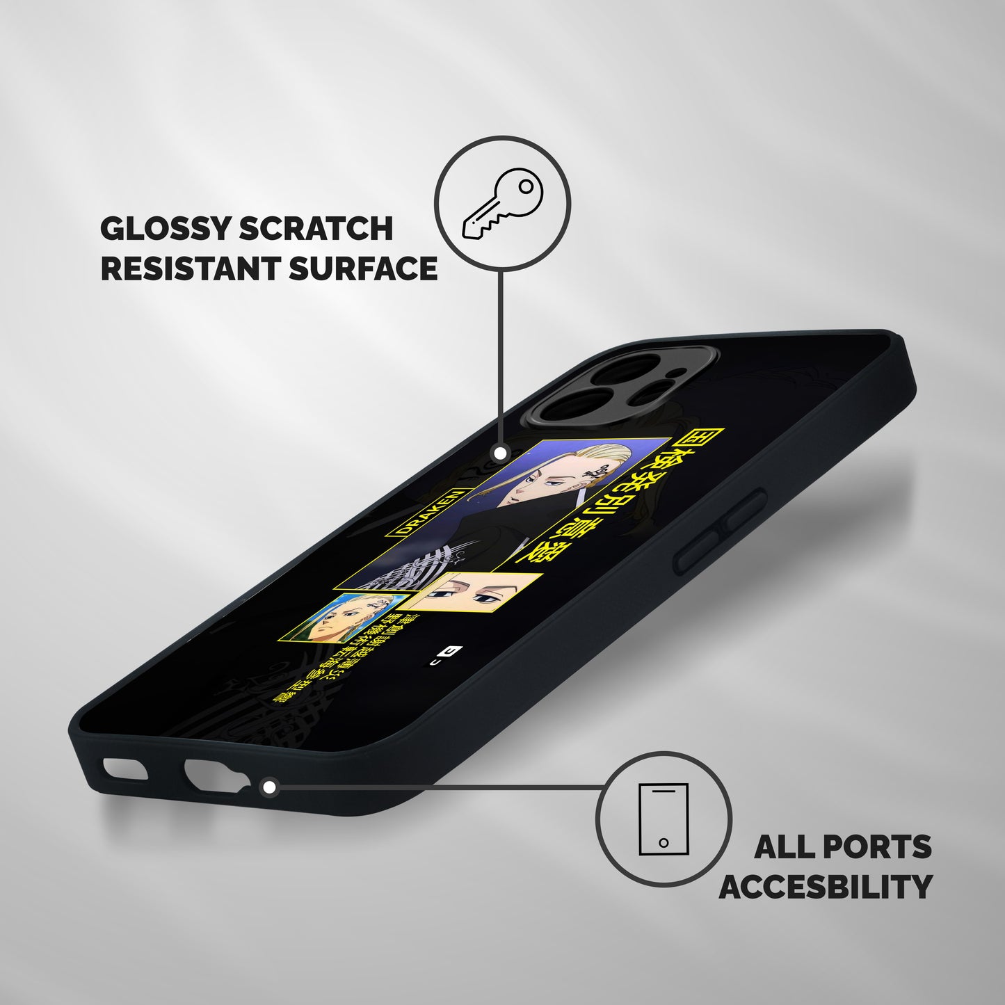Draken Manji Gang Shockproof Hybrid Protection (Metal + TPU) Back Case Cover
