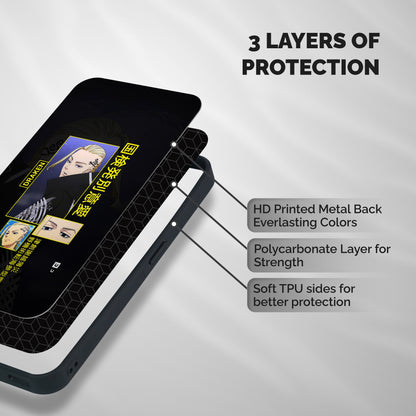 Draken Manji Gang Shockproof Hybrid Protection (Metal + TPU) Back Case Cover