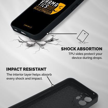 Dramatics Shockproof Hybrid Protection (Metal + TPU) Back Case Cover