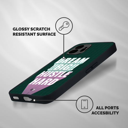 Dream Bigger Shockproof Hybrid Protection (Metal + TPU) Back Case Cover