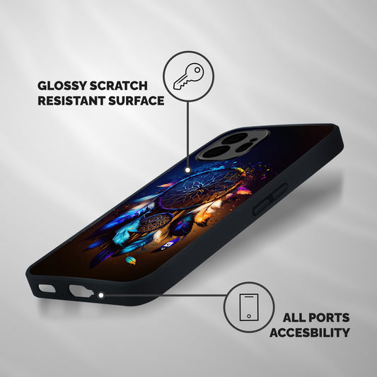Dream Feather Shockproof Hybrid Protection (Metal + TPU) Back Case Cover
