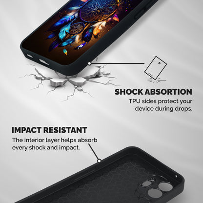 Dream Feather Shockproof Hybrid Protection (Metal + TPU) Back Case Cover
