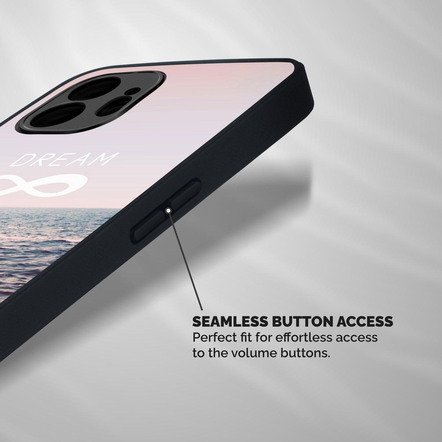 Dream Infinity Shockproof Hybrid Protection (Metal + TPU) Back Case Cover