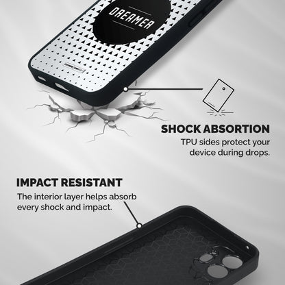 Dreamer Minimalist Shockproof Hybrid Protection (Metal + TPU) Back Case Cover