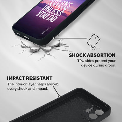 Dreams Work Shockproof Hybrid Protection (Metal + TPU) Back Case Cover