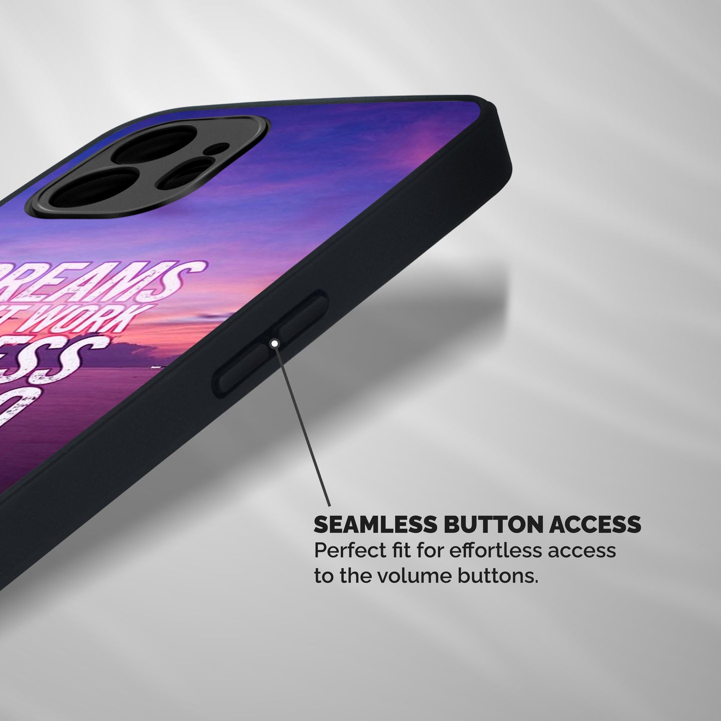 Dreams Work Shockproof Hybrid Protection (Metal + TPU) Back Case Cover