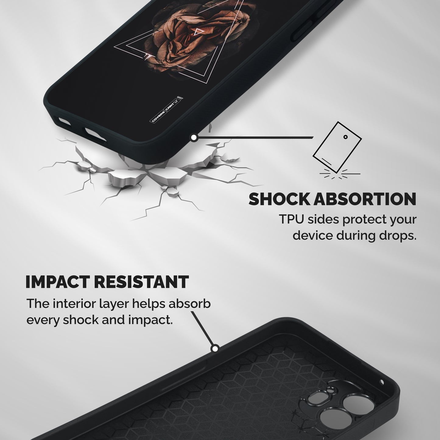 Dusty Rose Shockproof Hybrid Protection (Metal + TPU) Back Case Cover