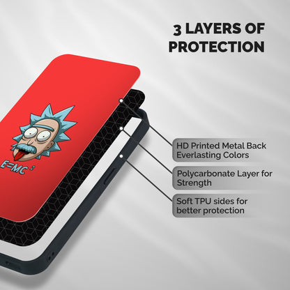 E is Equal Shockproof Hybrid Protection (Metal + TPU) Back Case Cover