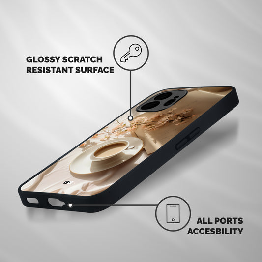 Early Morning Tea Shockproof Hybrid Protection (Metal + TPU) Back Case Cover