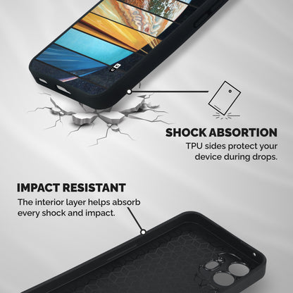 Earthly Design Shockproof Hybrid Protection (Metal + TPU) Back Case Cover