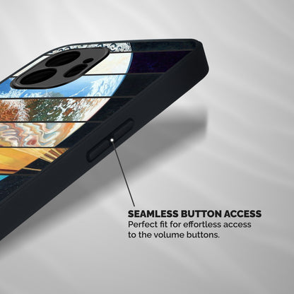 Earthly Design Shockproof Hybrid Protection (Metal + TPU) Back Case Cover