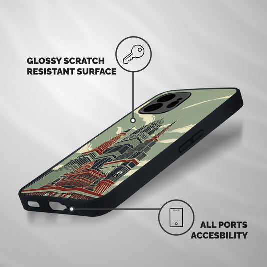 Edo Arc Shockproof Hybrid Protection (Metal + TPU) Back Case Cover