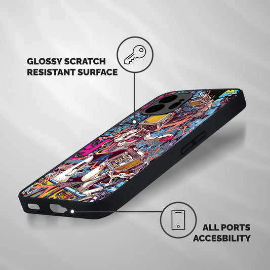 Electric Colors Shockproof Hybrid Protection (Metal + TPU) Back Case Cover