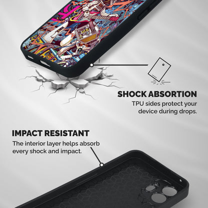 Electric Colors Shockproof Hybrid Protection (Metal + TPU) Back Case Cover