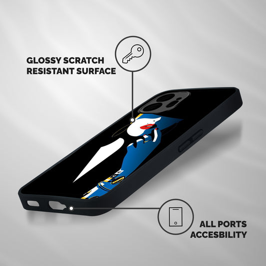 Elegant Woman Shockproof Hybrid Protection (Metal + TPU) Back Case Cover