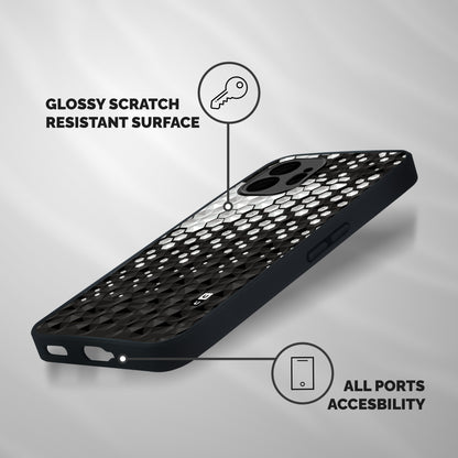 Elite Hexagonal Shockproof Hybrid Protection (Metal + TPU) Back Case Cover