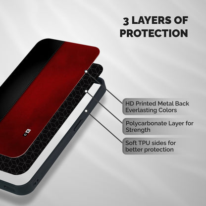 Elite Shade Design Shockproof Hybrid Protection (Metal + TPU) Back Case Cover