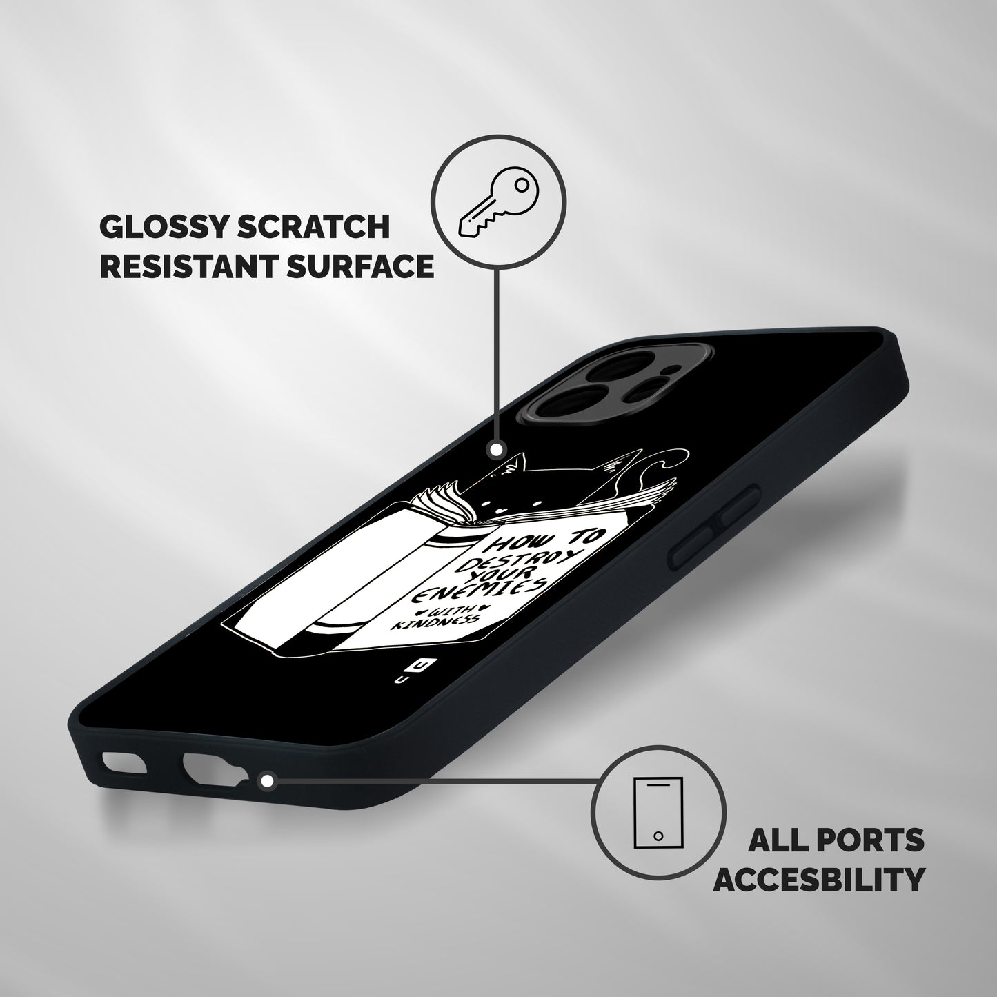 Enemies Destroyer Shockproof Hybrid Protection (Metal + TPU) Back Case Cover